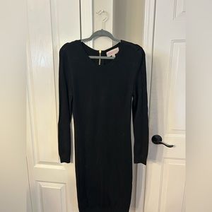 Black sweater dress